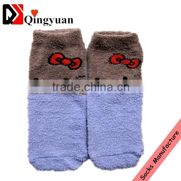 Popular Design Cartoon Patten Microfiber Tube Socks for Young Girl photo-2