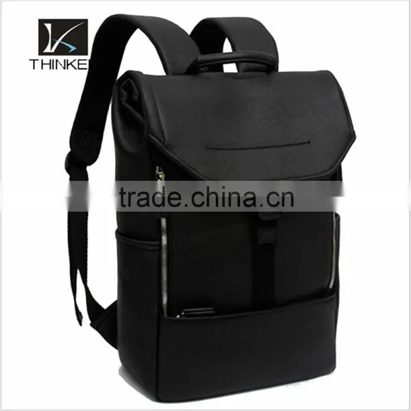 Korean Fashion Polyester School Bag Laptop Backpack photo-2