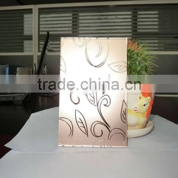 4mm Decorative Acid Etched Glass photo-2
