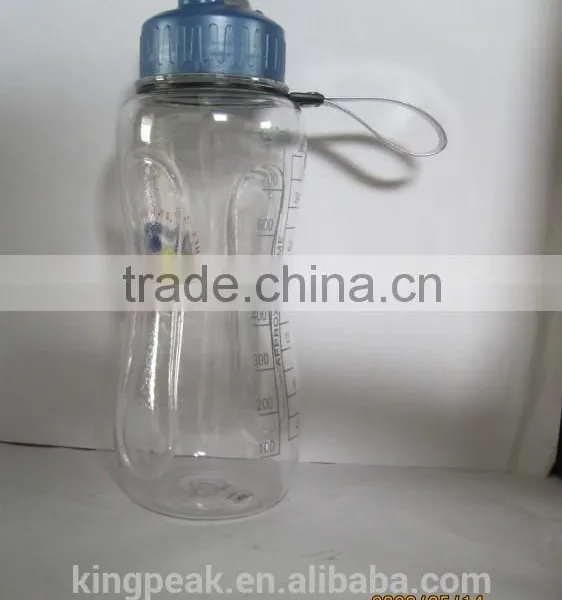 800ml Clear Plastic Portable Sport Water Bottle/Plastic Travel Water Bottle/Plastic Ourdoor Sports Water Bottle