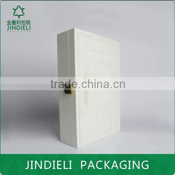 Creative Design Beauty White Leather Cosmetic Box Packaging photo-3