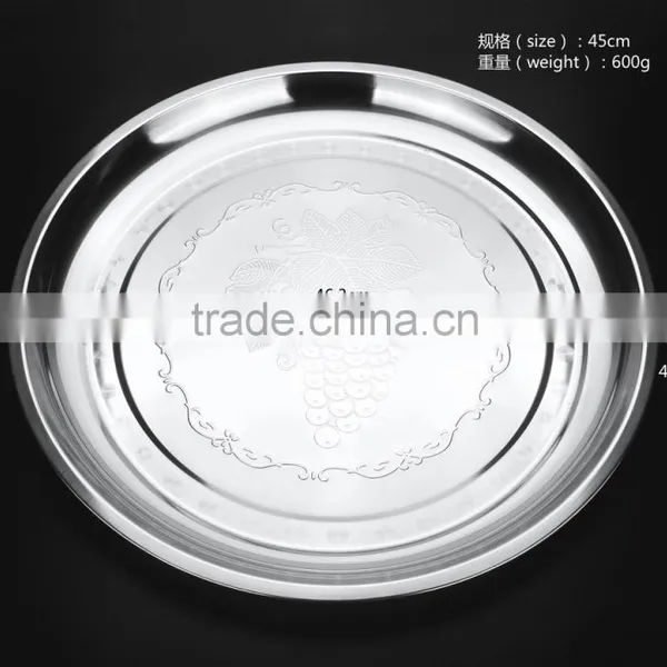 Wholesale New China Tableware Stainless Steel Steak Plate photo-2