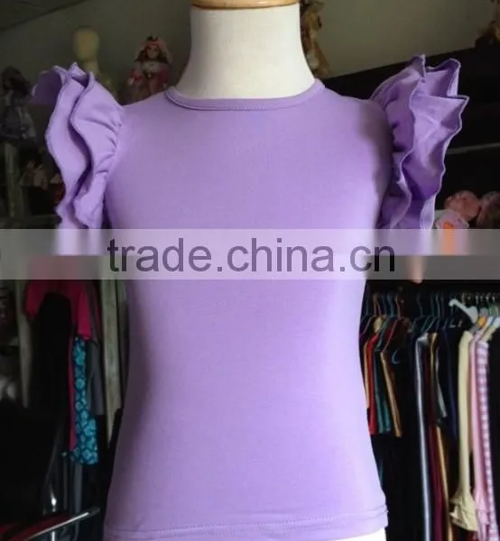 Hot Sale Classical Plain Kids Tank Tops,ruffle Kids Tank Tops,children's Tops in Stock photo-3