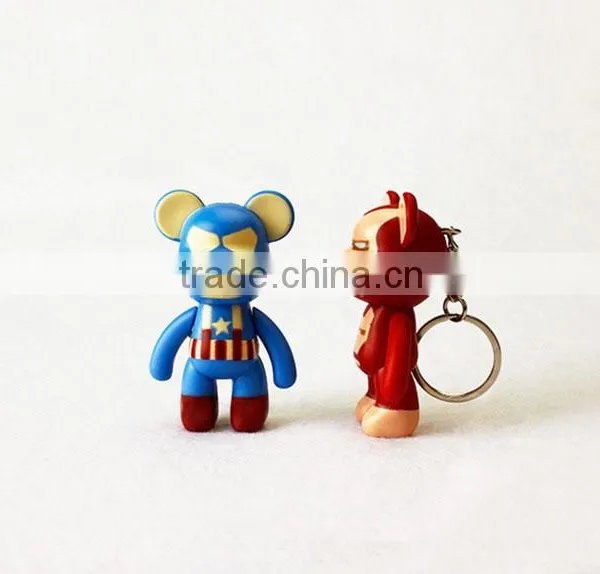 Creative Gloomy Bear LED Light Flash Keychain With Sound Quality Choice photo-4