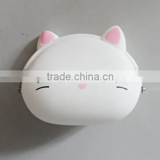 Colorful Silicone Cat Printing Coin Purse Original Design for Promotion photo-2