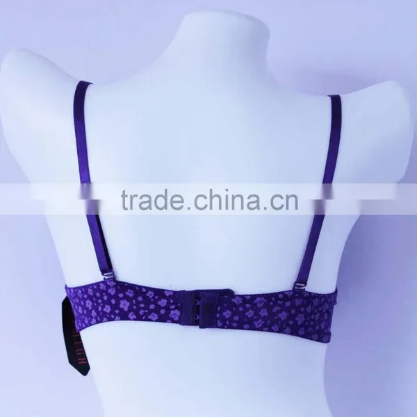 Wholesale Girls Young Ladies Cotton Ahh Bra With Flower Print photo-3