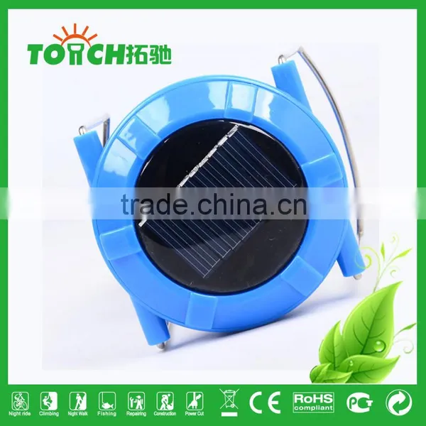 Blue Color Solar Lantern Outdoor Hiking Camping Light Multi Charge LED Lantern Lamp for Car Repairing photo-4