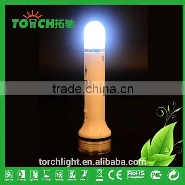 2016 New Disign Rechargeable LED Flashlight Torch Lighters With Charger Camping Light Plastic Torch Light photo-2