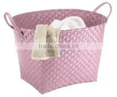 Plastic Woven Laundry Bin With Handles photo-2