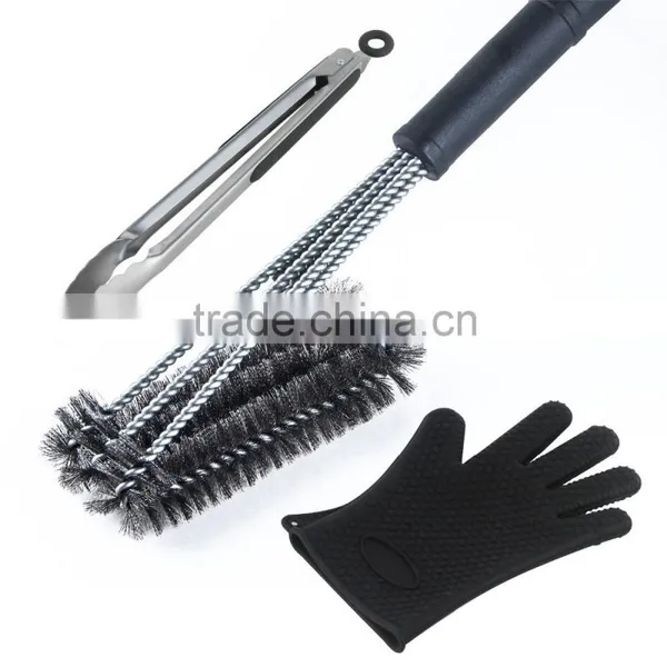 Smoking Grilling Silicone BBQ Gloves /Grill Mat/Meat Claws BBQ Grill Tools Set photo-5