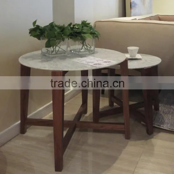 Italian Style Marble Coffee Table (T-85A+B+C) photo-2