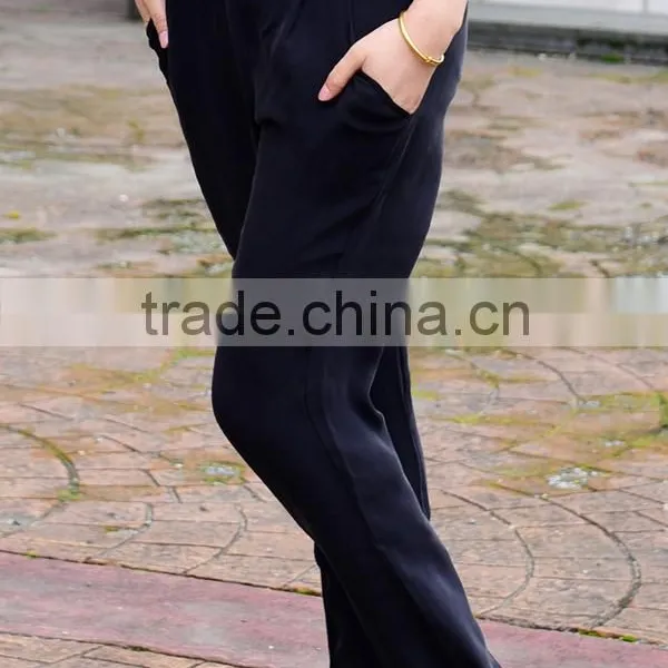 OEM Service Women's Casual Pants 100% Silk Trousers photo-6