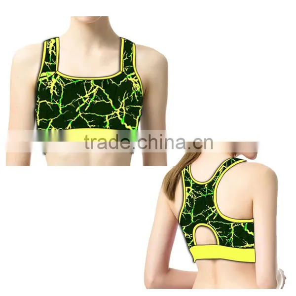 (OEM/ODM Factory) Sexy Bra Sublimation Sports Bra