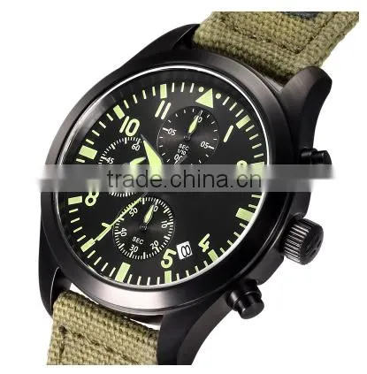 Yangbin 2015 Hot Sale Custom Clear Dail Nato Nylon Band Watch photo-2