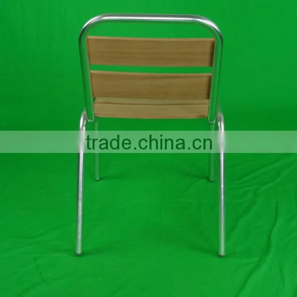 Restaurant Furniture Aliminum Modern Design Relaxing Armless Wooden Dining Chair Yc055 photo-4