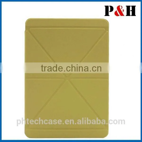 2014 New PU Leather Multi-Folding Folio Wallet Case for IPAD AIR 2 /IPAD 6 photo-3