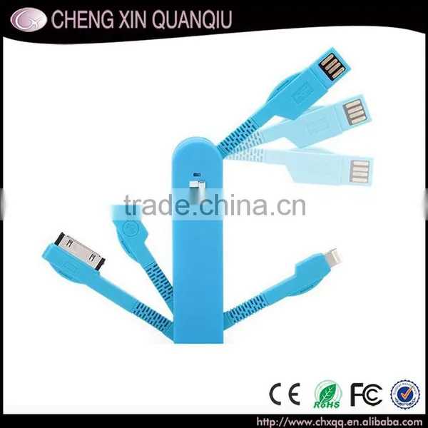[CX]For Apple Cable,swiss Army Knife 3 in 1 Usb Micro Data Cable for Iphone 6 Charging Cable for Samsung Quality Choice photo-2