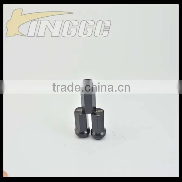 Black Universla Iron Auto Racing Car Wheel Bolts And Nuts photo-6