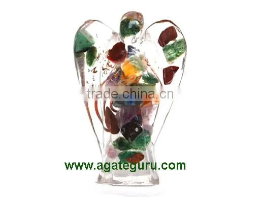Mix Gemstone Orgonite 2inch Angels : Orgone Angels : Healing Orgone Crystals photo-2