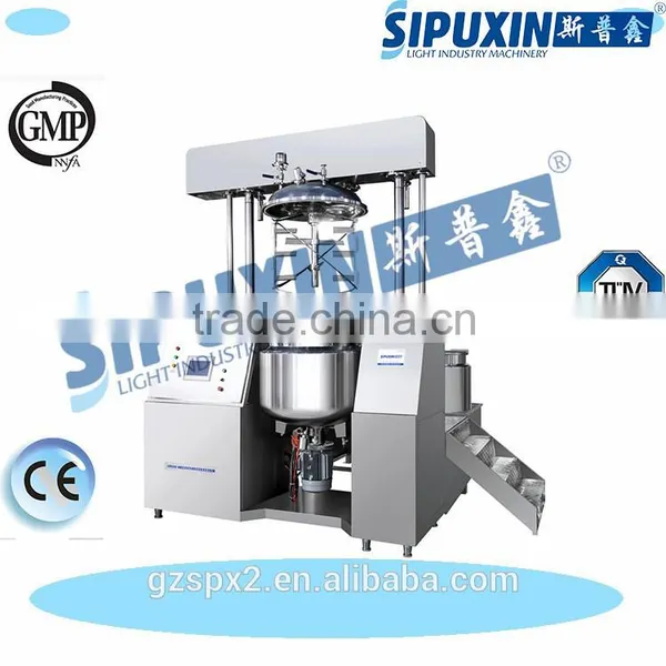 Sipuxin Stationary Homogeneous Paste Emulsifying Machine/high Pressure Homogenizer Emulsifier/cosmetic Emulsifying Machine