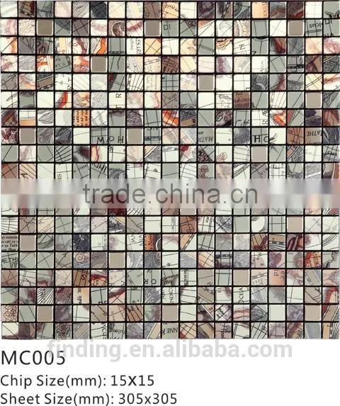 Best Quality Decoration Panel Aluminium Mosaic Tile MC001 photo-3