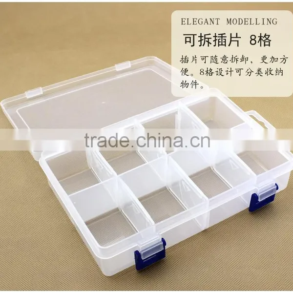 8 Partitions Departments Plastic Organizer photo-5