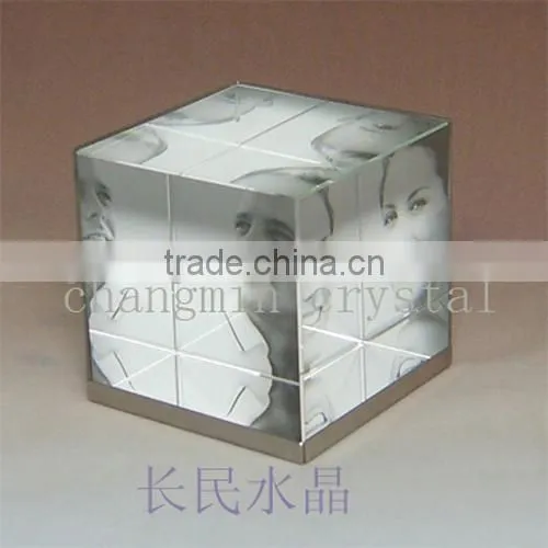 Crystal Cube Photo Frame for Gift & Home Decoration photo-2