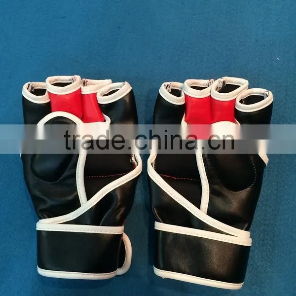 Wholesale Boxing MMA Kick Punching Gloves Boxeo Half Fighting Boxing Gloves Equipment Extension Wrist Leather Boxing Gloves photo-2