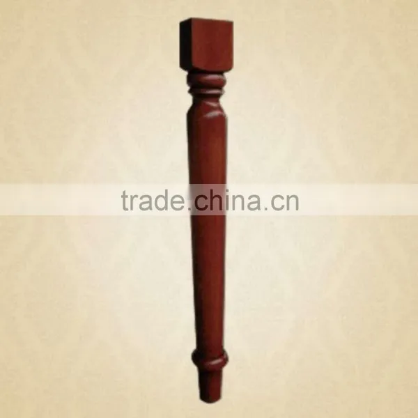 Black Solid Wood Stair Post Support photo-3