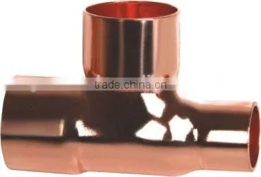 Copper fitting copper 3 way Tee reducer tee