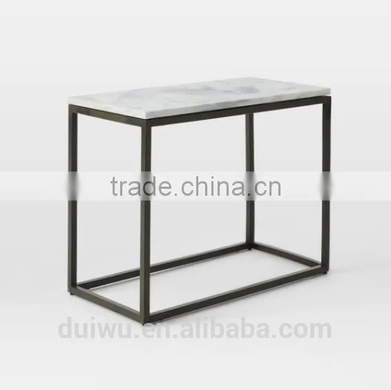 Foshan Shunde Factory Home Metal Furniture Small Marble Beside Table photo-3