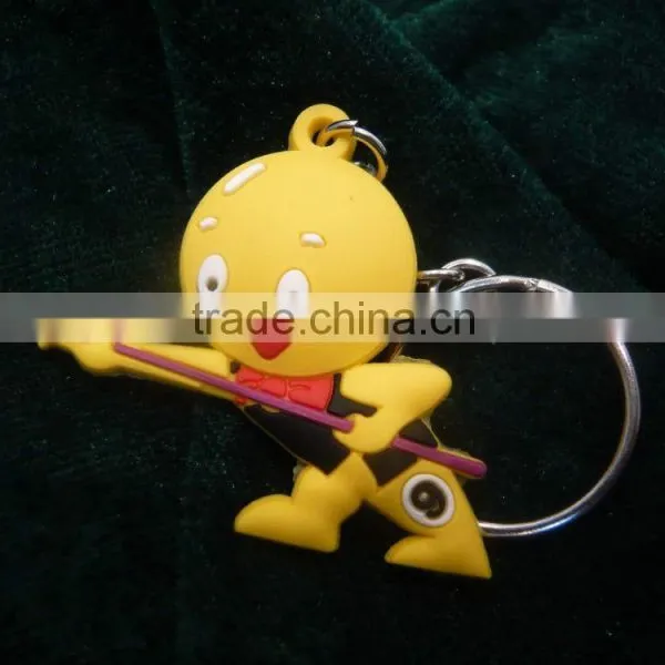 Wholesale factory produced customized waterstop soft 3d PVC rubber keychain tags
