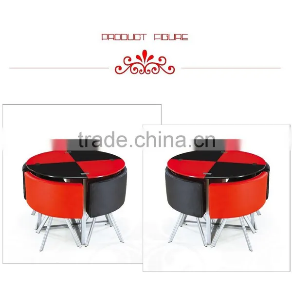 CLASSIC PROMOTION WHOLESALE 4seter Glass Dining Table Set 6seter Wooden Designstable photo-2