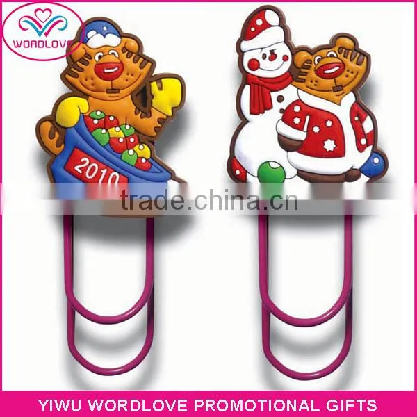 Customized Soft Rubber Money Clip Paper Clip Magnetic Bookmark for Promotion photo-5