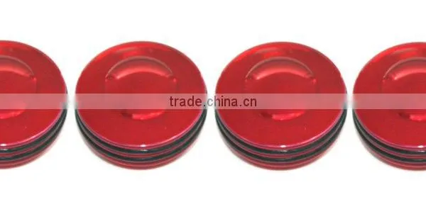 All Sales Interior Dash Knobs (set of 4) AC+4wd Knob- O-ring Red
