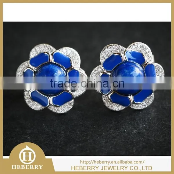 Hot Sell Fancy Flower Fashion Gemstone Earring for Party Girls photo-5