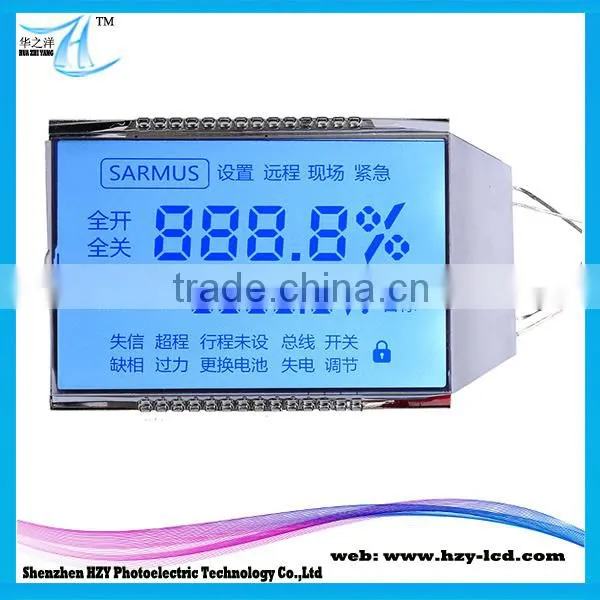 Medical Devices Customised Tally Counter Circuit FSTN Type Segment LCD Display FSTN LCD