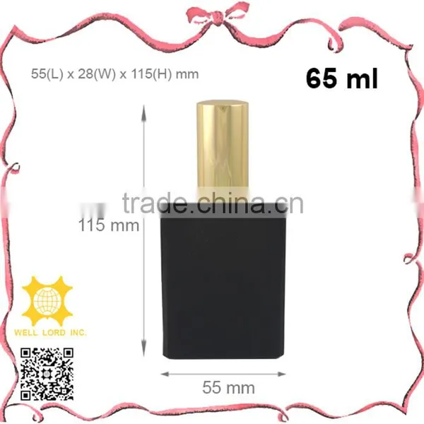 45ml Amazing Dark Red Square Empty Glass Bottle With Pump Sprayer photo-6