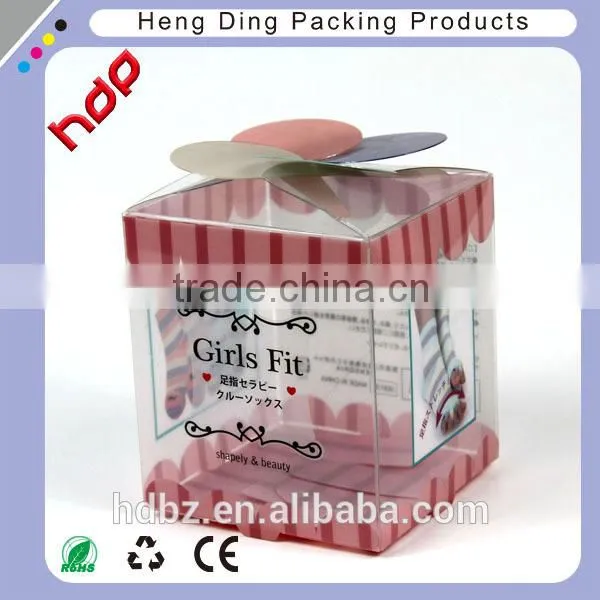 Custom Clear Pvc Boxes for Socks Packaging