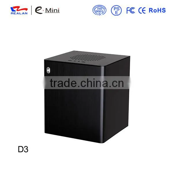 Realan D3 Diy Assembly Computers, Commercial Desktop Computer, WIFI COM PCI HDD USB3.0 Aluminum Mini ITX Case