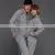 Cotton Polyester Grey Heather Lovers Hoodied Riva Love Print 2 Piece Sweater/joggers Tracksuit photo-2