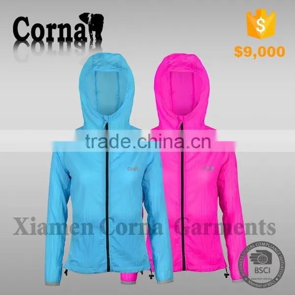 New Arrival Woven Windproof Sun Protection Hooded Women Sweatshirt photo-3