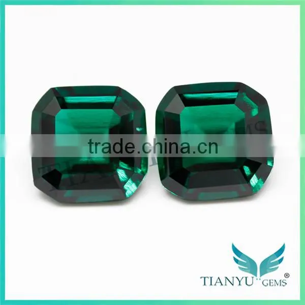 1 Carat Emerald 6.5x6.5 mm Emerald Cut Synthetic Emeralds for Sale photo-5