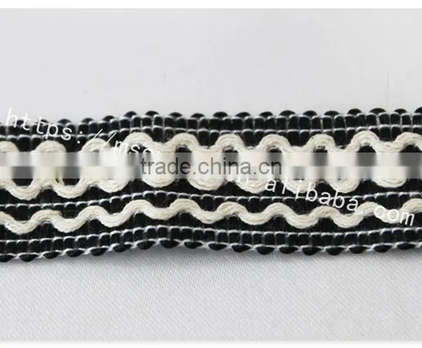 High Qualoity 2cm Width Wave Embroidery Elastic Webbing Wholesale photo-4