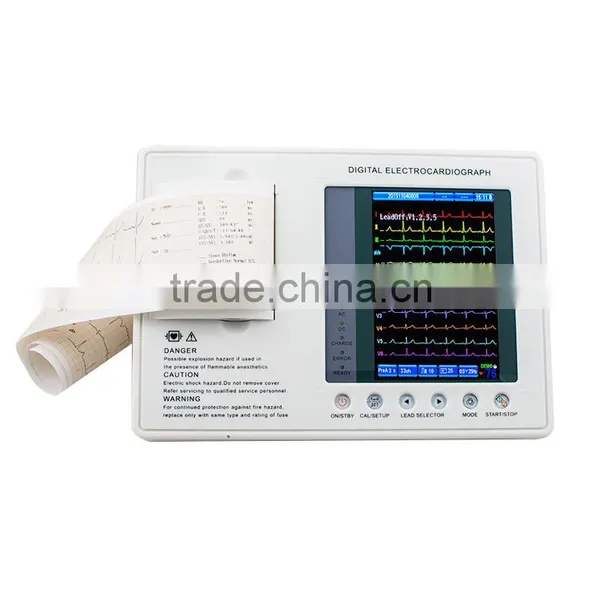 Digital Three Channel 12 Lead ECG Machine--CE FDA Approved Color Echocardiogram photo-3