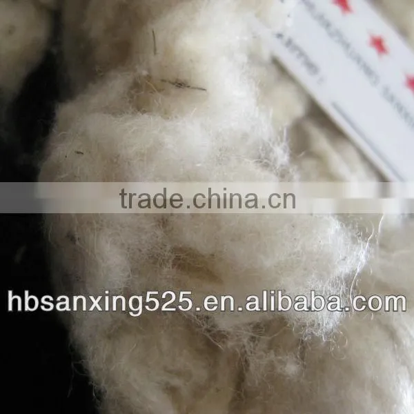 Chinese Wool Noil, 21.5mic, 20-40mm, Raw White Color, VM<5%,nice Quality photo-4