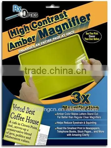 High Contrast Amber Magnifier