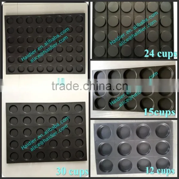 High Quality Aluminum Alloy Hamburger Baking Pans 30 Cups/ Round Bread Bakery Tray photo-5
