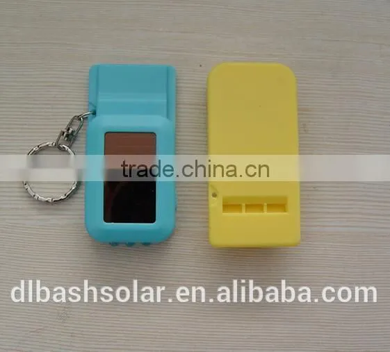 NEW Love Gift Key Chain Whistle Keyring Ring Mini USB Solar Cell Power Bank photo-3