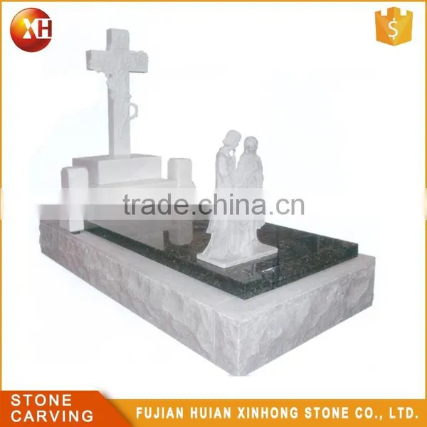 High Quality Granite Carve Rose Headstone photo-5